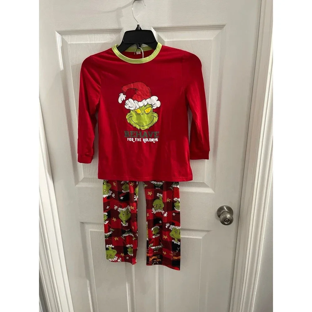 Dr. Seuss The Grinch Pajamas Size 8 New Without Tags